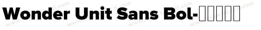 Wonder Unit Sans Bol字体转换